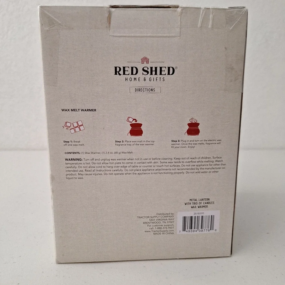 Red Shed approximately tall